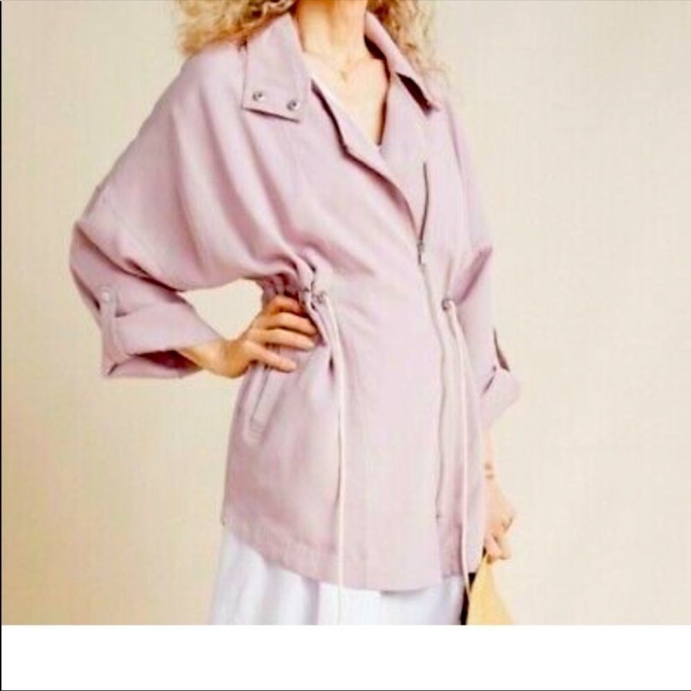 Anthropologie Danuto Cupro Utility Lightweight Jacket size XS/S